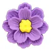 Flores Coloridas Adesivos de Borracha Macia 3D Decorações Planas para Capas de Celular Papelaria Acessórios de PVC 3D Acessórios para Joias DIY