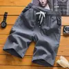 Shorts Masculino de Seda Gelada para Verão, Tamanho Grande, Shorts para Esportes ao Ar Livre, Shorts Casuais de Praia, Calças de Comprimento Médio, Dropshipping de Comércio Exterior