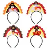 Amazon Perna de Peru de Ação de Graças Headband de Peru Headband de Penas Chapéu Performance de Palco Infantil Headband de Máscara Headband