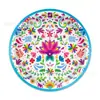 Bp040 Platos de Papel con Patrón de Fiesta Mexicana Set de Fiesta Navideña para 8 Personas Platos de Papel Desechables Decorativos