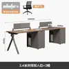 Escrivaninha de escritório e cadeira estilo simples combinação de mesa para funcionários mesa moderna para funcionários cabine com divisória de tela posição de funcionário de escritório posição para seis pessoas