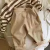 Suporta Personalização~ Calças Casuais Largas Infantis, Novos Estilos Primavera e Outono para Meninos e Meninas, Calças Cenoura Estilosas