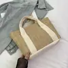 2026 Verano Nueva Tendencia de Moda Bolso Tejido Casual Simple para Mujer Nicho Gran Capacidad Retro Casual Bolso de Hombro