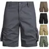 Amazon Transfronterizo 2026 Nuevos Pantalones Cargo de Color Sólido Sueltos con Múltiples Bolsillos de Cinco Bolsillos Talla Grande Moda Casual