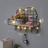 Prateleira Decorativa de Parede em Formato de Nuvem para Sala de Estar, Suporte de Armazenamento de Parede Estilo Ins para Quarto na Parede ao Lado da Cama, Instalação Sem Furos