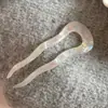 Pinza para el Cabello Ondulada de Ácido Acético en Forma de U para Mujer Nuevo Estilo Chino Simple Artefacto para el Cabello de la Parte Trasera del Cabeza Sentido Avanzado Pinza para el Cabello Tocado Elegante