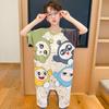Pijama de una pieza para niños Verano Delgado Cómodo Ropa de aire acondicionado para niños Bebé Una pieza Dos piezas Dibujos animados Ropa para el hogar Ropa exterior