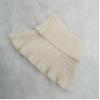 Pulôver feminino de outono e inverno, manga quente para pescoço, proteção para vértebra cervical, gola falsa decorativa, gola alta de malha, gola de lã