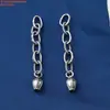 Plata de Ley S925 Cadena de Extensión Cadena de Cola con Cadena Flor en Brote Libélula Calabaza Retro Viejo DIY Hecho a Mano Cadena Media con Cadena
