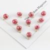 Lentejuelas de estrella transparentes de colores de 15 mm, bola de cristal, cuentas sueltas, material para colgantes DIY hechos a mano, paquete de material, venta al por mayor de fábrica
