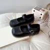 Zapatos de Cuero para Niñas de 3-6 Años Mary Jane Zapatos de Princesa Estilo Nuevo Primavera y Otoño Zapatos Individuales para Niños Estilo Coreano Suela Suave para Bebé Zapatos de Rendimiento