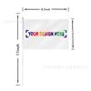 Transfronterizo en stock 14*21 20*28cm Bandera de mano de Malawi No. 7 No. 8 Bandera de Malaui bandera pequeña con asta