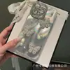 Patrón de Luz Estelar Mariposa de Perla Tridimensional Adecuado para Funda de Teléfono Apple 17Pro 15 Gama Alta Anticaídas 14/13 Lujo Ligero
