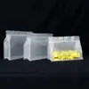 Bolsa con cierre de cremallera auto-soportable, sellado de ocho lados, estilo horizontal mate, para empaque de nueces y snacks, stock listo del fabricante, venta al por mayor personalizada