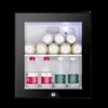 Refrigerador Mini con Puerta de Vidrio de 30L Hotel Silencioso Dormitorio Mini Pequeño Barra de Hielo Refrigerador Doméstico Pequeño Refrigerador