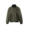 Marca Genérica Marca de Moda Algodón Lavado Empalmado Cuello Alto Chaqueta de Trabajo para Hombre Primavera y Otoño Chaqueta Holgada Wt95311
