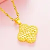 Colar Flor de Ouro de Areia Vietnamita Pulseira Anel de Verão Feminino High-End Cobre Dourado Imitação Duradouro Joia Novo Estilo Chinês
