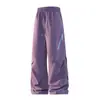 Pantalones de senderismo rectos, a prueba de viento e impermeables, para hombre y mujer, adecuados para primavera y otoño, disponibles en varios colores, pantalones largos funcionales de pierna ancha