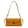 Bolso vintage transfronterizo para mujer 2026 otoño e invierno nuevo bolso baguette, bolso de hombro de diseño nicho de alta gama, bolso bandolera con cadena