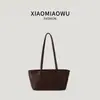 2026 Bolso de Hombro Individual para Estudiantes Transfronterizo Coreano Versátil Retro Casual de Cuero Suave Bolso de Mano Tipo Tote Para Clase Viajes