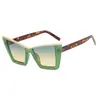 Nuevas Gafas de Sol Elegantes Ojo de Gato Tendencia Celebridad de Internet Ins Hip-Hop Marco Grande Gafas de Sol de Moda Transfronterizas para Mujer
