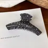 Grampo de Cabelo Estrela Estilo Jeans Retrô para Mulheres, Presilha Shark com Estampa Vintage, Grampo para Coque na Parte de Trás da Cabeça, Conjunto Versátil de Acessórios de Cabelo