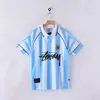 Venta al por mayor de camisetas retro transfronterizas Argentina Inglaterra Brasil Alemania México Uniformes de fútbol de manga corta Suministro directo de fábrica