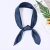 En Stock Bufanda Cuadrada de Satén de Seda de Color Sólido de 70 cm, Bufanda Cuadrada de Seda Artificial Estampada de Color Único, Accesorio para el Cabello de Ropa, Pañuelo Decorativo para la Cabeza, Se Puede Arrugar