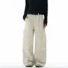 2026 Nuevos Pantalones Cargo Deconstruidos Multi-Bolsillo Retro Vintage Americano Unisex Sueltos Pierna Ancha Largos
