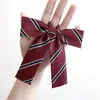Corbata JK Rayada Corbata Uniforme DK Corbata de Nudo para Hombres y Mujeres Estilo Colegio Británico Estilo Departamento Japonés Escolar Estilo Casual Vino Tinto Azul