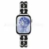 Adecuado para Huawei Watch Fit3 Correa de Cuero Estilo Canal Pequeño Nueva Correa de Cuero Cadena de Mezclilla Doble Fila en stock