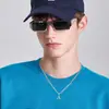 Amazon Transfronterizo A- Z Colgante de Letra Collar con Letra Capital Cadena Cubana Acero Inoxidable Casual Moderno Hombres