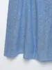 Vestido Midi de Renda com Alças Verão Feminino Estilo Europeu e Americano 26438