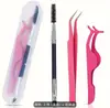 Pinça Curvadora de Cílios Portátil Pinça para Cílios Postiços Curvador de Cílios de Aço Inoxidável Curvador de Cílios Não Belisca a Pele Curvador de Cílios