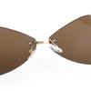 Novos óculos de sol com armação de metal em formato personalizado, moda ao ar livre, proteção UV, óculos de sol 139 90266