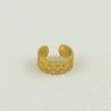 Anel de diamante de alta qualidade da moda nicho estilo corte feminino design retrô anel de dedo indicador de metal atacado