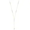 Collar con Colgante de Perla en Forma de Y Lujo Accesible Francés Diseño de Collar de Perla de Nicho de Gama Alta Collar Sencillo para Mujer
