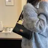 Bolso de mano elegante y atractivo para mujer, un bolso cuadrado pequeño, nueva colección otoño 2026, moderno y a la moda, diseño simple, un bolso de hombro o de axila de nicho