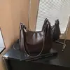Bolso de mujer de gran capacidad, nuevo modelo de otoño 2026, de alta gama, moderno, versátil, bolso de hombro, bolso cruzado vintage para el día a día