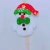Presentes de Natal para Crianças Brinquedos Criativos Presentes Enfeites de Véspera de Natal Pelúcia Decorativa Cabeça de Natal