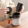 Juego de Té Kung Fu para Viajes a la Montaña Estilo Japonés Taza Expresa Una Tetera Cuatro Tazas Equipo Portátil para Té de Viaje al Aire Libre