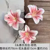 Filme 3D Lírio Decoração de Casamento Arranjo de Flores Arranjo de Flores de Chão Flores Artificiais Temporada de Formatura Cor Combinante Lírios
