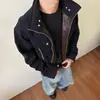 Chaqueta de Retazos de Piel de Pitón Negra Edición Limitada Año de la Serpiente Modelo Nuevo 2025 para Hombre, Primavera y Otoño, Ropa Exterior Casual Elegante de Gama Alta