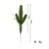 Simulação transfronteiriça planta verde flor artificial planta falsa decoração acessórios de Natal arranjo de flores planta de simulação agulhas de pinheiro trigêmeas de dupla face