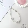 Cadena de Teléfono Móvil Estrella Corazón de Lujo Llavero Corto Colgante Correa para Teléfono Móvil Decoración de Colgante para Bolso Antiperdida