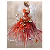 Pintura de Diamantes DIY Bailarina Retrato Completo Redondo Bordado de Diamantes Arte Decoración del Hogar Regalo