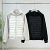 Chaqueta de algodón chaqueta acolchada acanalada forro interior ligero chaqueta acolchada fina de algodón para mujer abrigo de algodón patchwork de invierno chaqueta de principios de primavera nueva