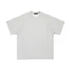 2025 Nova Camiseta Trendy Cleanfit Desconstruída com Emenda de Manga Curta Masculina Verão Algodão Manga Média Pesada para Usar por Baixo