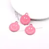 Dopamina Cara Sonriente Aleación Esmalte Colgante Grande DIY Pulsera Hecha a Mano Collar Encanto Joyería Materiales Accesorios