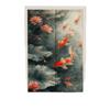 Nueva Cortina de Puerta Feng Shui de Pez Koi de Buena Suerte Estilo Chino para Habitación, Pasillo, Estudio, Cortina Divisoria de Alta Gama, Cortina Opaca Simple sin Taladro